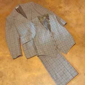 1970s Wool 3 Piece Suit